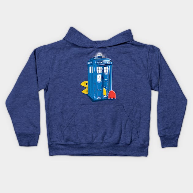 Trapped in space and time Kids Hoodie by mainial